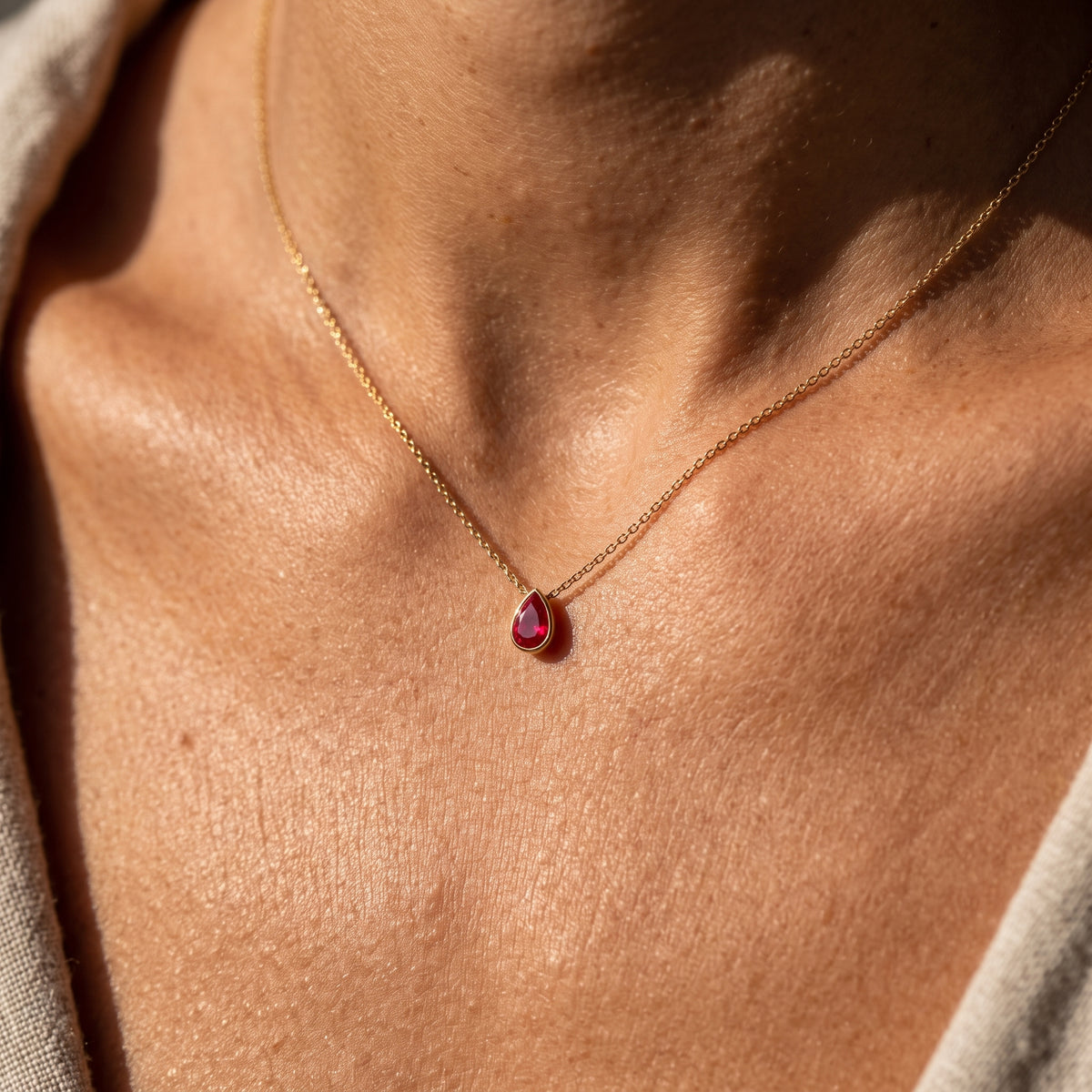 BirthStone Necklace "Dew"