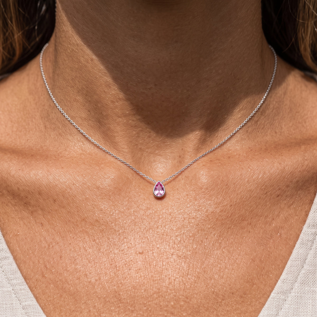 BirthStone Necklace "Dew"